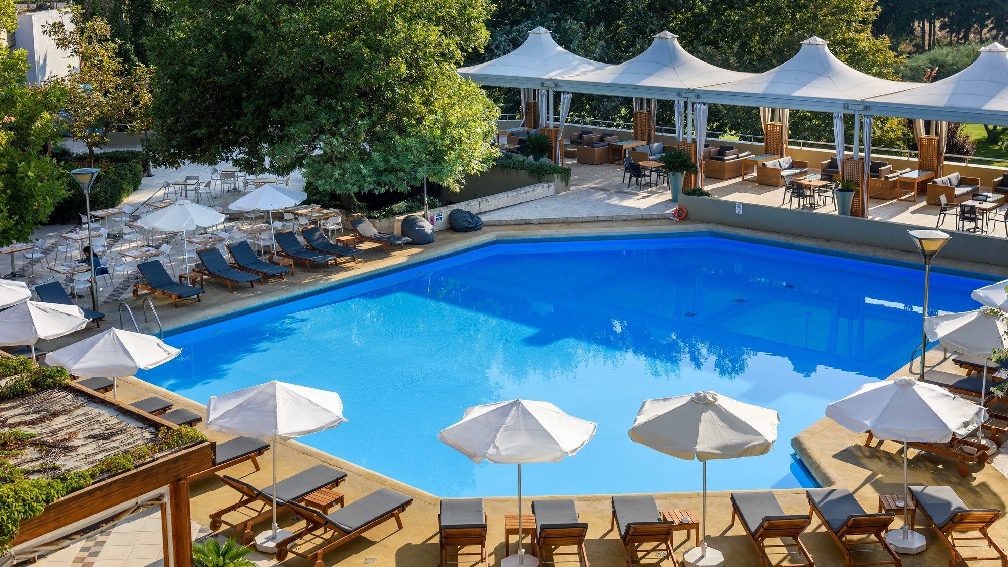 亚历山大海滩温泉酒店 亚历山德鲁波利斯 外观 照片 The pool at the hotel